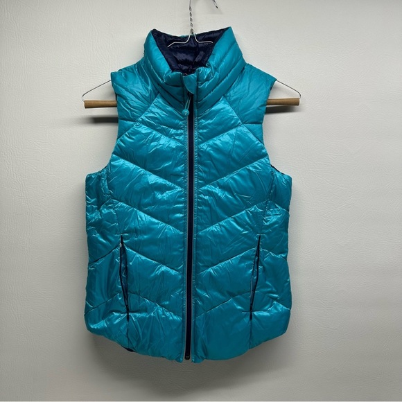 IVIVVA Turquoise Puffer Vest SIZE 10 - Picture 1 of 6